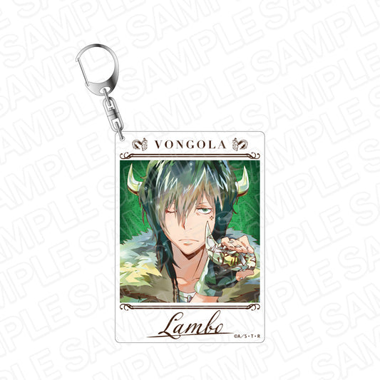 Katekyo Hitman REBORN! Instant Photo-style Keychain PALE TONE series Adult Lambo Varia Arc ver.