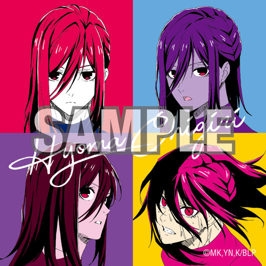 Blue Lock Big Square Can Badge Pop Art (Hyoma Chigiri)