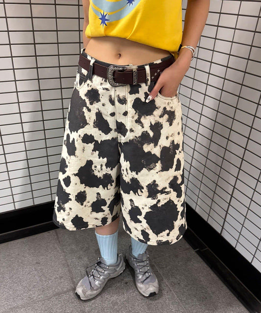 Animal Print Half Pants