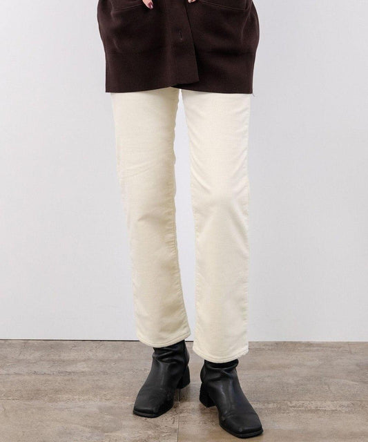 Regular Straight Brushed Corduroy Pants