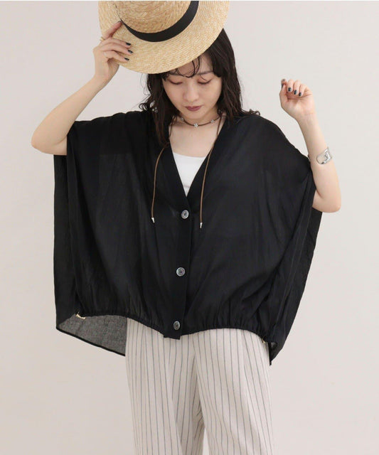 T/R Strong Twist Cardigan Blouse
