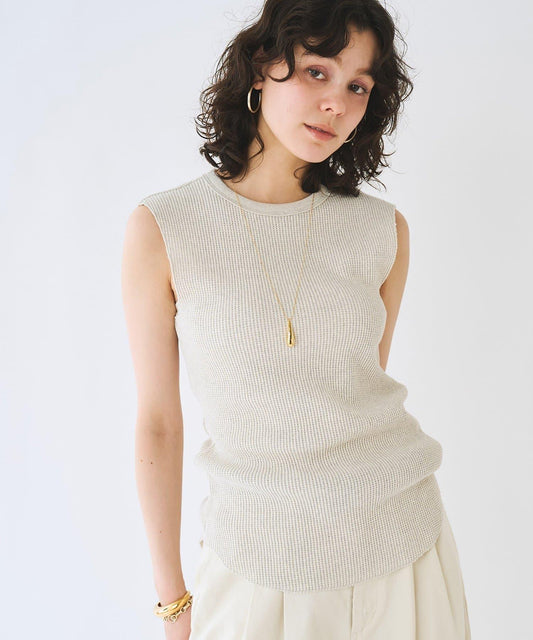 Waffle Sleeveless Pullover