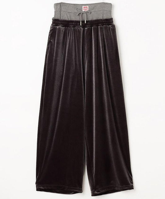 Layered Velvet Trouser / S4.5-0405W