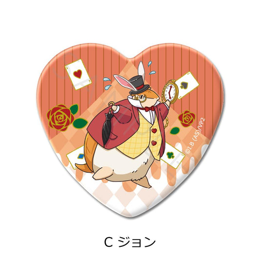 The Vampire Dies in No Time 2_Heart-shaped Pin Badge C John