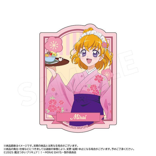Mahou Tsukai Precure!! ~MIRAI DAYS~_Newly Illustrated Sweets Shop ver. Die-cut Sticker A Mirai Asahina