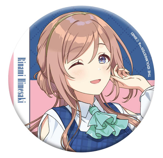 School Idolmaster_ Glitter Can Badge / Rina Himezaki