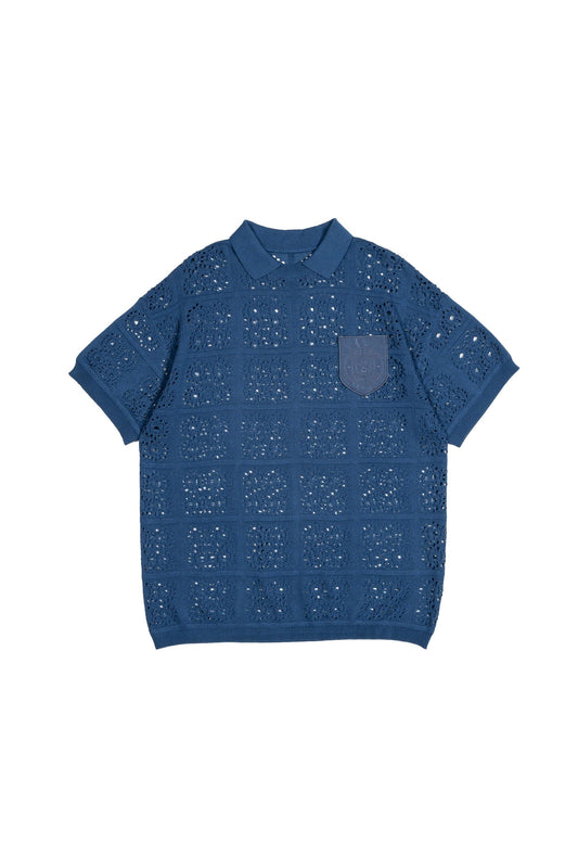 OPULENCE / Half Sleeve Lace Knit Shirt