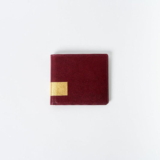 BYOBU GOLDREAM KYOTO Kyoto gold leaf embossed bi-fold wallet