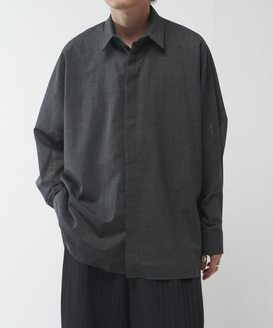 Wool Blend Dry Touch Sheer Shirt