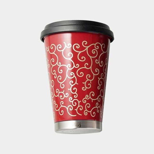 【Mobile Tumbler】thermo mug × 土直漆器 Urushi Karakusa (Red) | 越前漆器 | 匠市