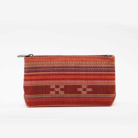 Casual Pouch Kokkaara (Red) | Yaeyama Minsa Weave