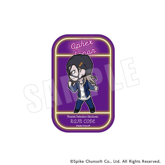 Super Detective Case Files: Rain Code - Chara March Square Can Badge 09: Apex Logan