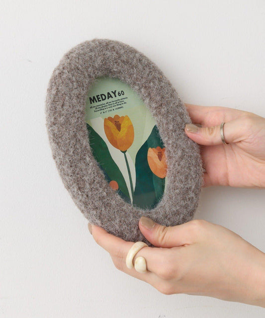 【MEDAY-60】Photo Frame Fluffy Oval