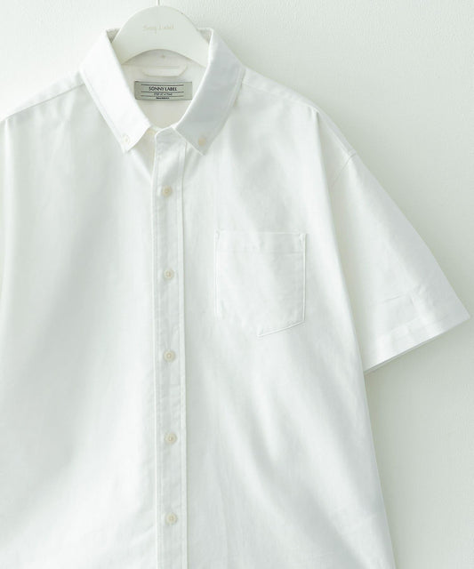 Antibacterial Oxford Button-Down Short-Sleeve Shirt
