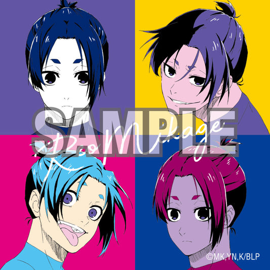 BLUE LOCK_Big Square Pin Badge Pop Art (Reo Mikage)