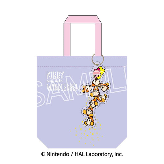 Kirby - Play with Waddle Dee Patch Charm Tote A Purple