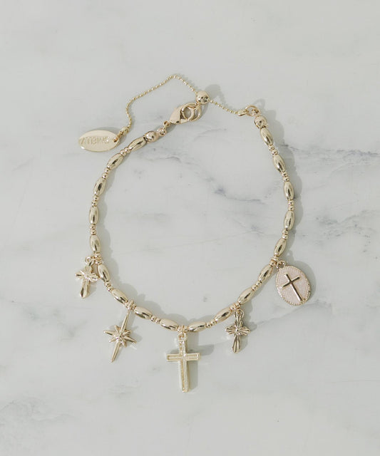Cross Charm Bracelet