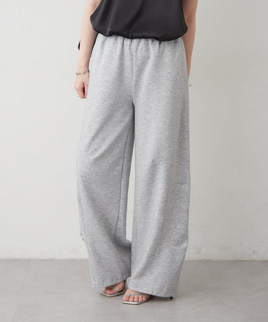 Beautiful Silhouette Light Poncho Curve Pants