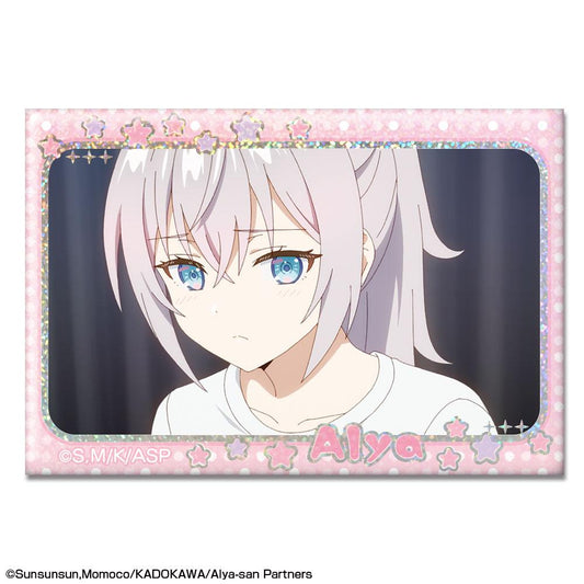 The Neighbor Alya Who Occasionally Gets Lovey in Russian - Hologram Can Badge Design 12 (Alya / L)