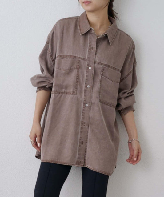 WEB Limited Color Lyocell Denim Multi-Way Shirt