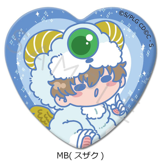 Code Geass: Lelouch of the Rebellion - Heart-shaped Tin Badge MB Suzaku