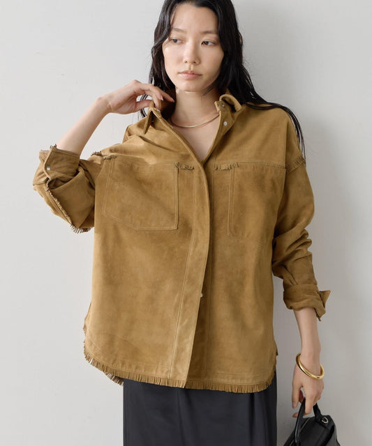 Suede Fringe Shirt