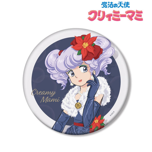 Magical Angel Creamy Mami - Newly Drawn Illustration Creamy Mami Winter Four Seasons Flower Dress ver. BIG Tin Badge