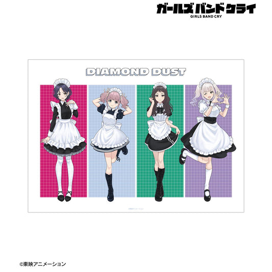 Girls Band Cry_Original Illustration Diamond Dust Group Maid-style ver. A3 Matte Finish Poster