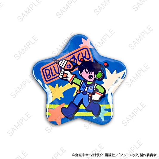 Blue Lock_Mizusawa Sekken Collaboration Star-shaped Can Badge (Yoichi Isagi)