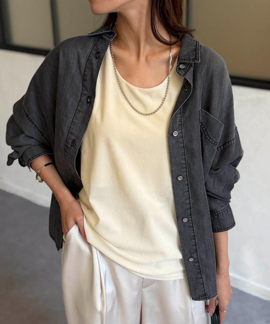 Velour x Jersey Double Tank