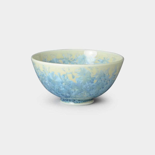 Rice Bowl 'Flower Crystal' (Hanada) | Kyo-yaki / Kiyomizu-yaki | Touan