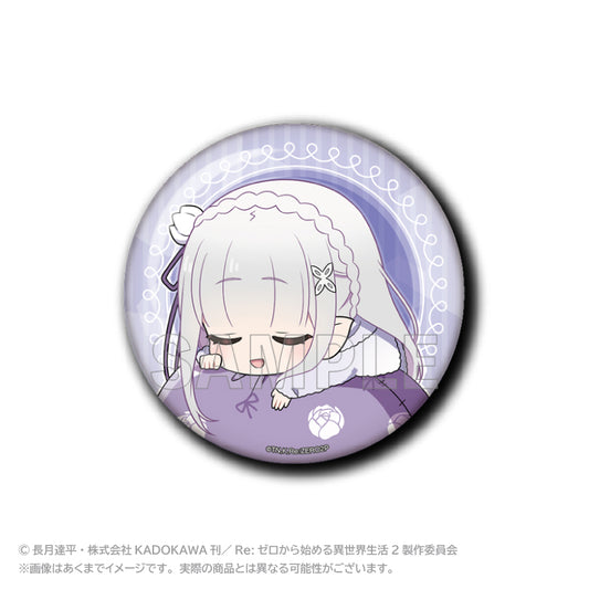 Re:Zero − Starting Life in Another World Fuwamin Can Badge Emilia
