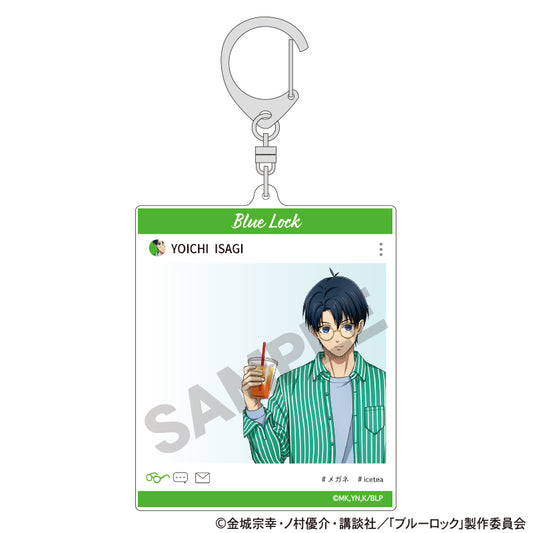 Blue Lock_SNS-style Acrylic Keychain Isagi Yoichi (Off-duty Glasses)