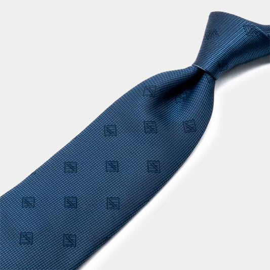 Necktie Intuitive Deep Indigo Original Logo | Domestic Silk | SHAKUNONE (includes gift paper bag)