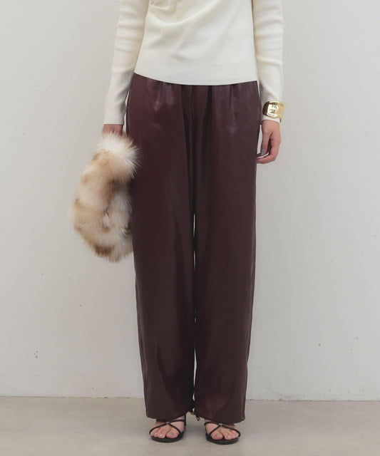 Chintz Leather-like Pants