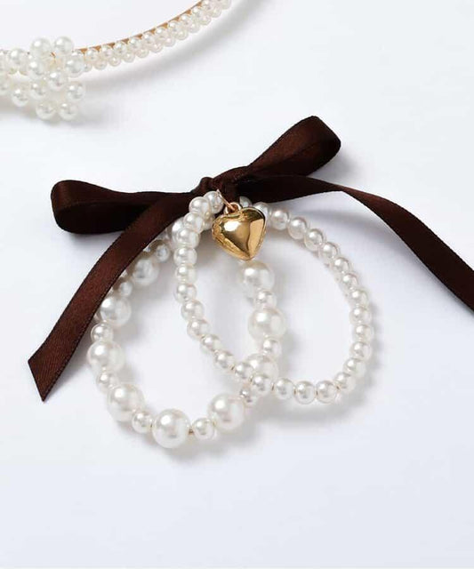 Pearl Bracelet with Ribbon