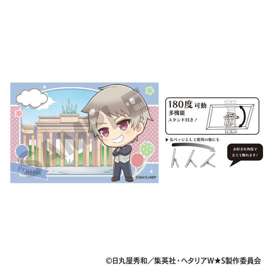 Hetalia World★Stars Art Can Badge - Prussia Chimaniwa