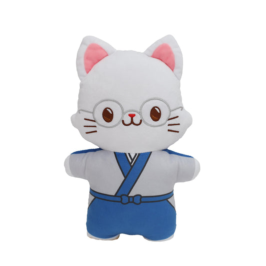 Gintama_withCAT Flatt Plush with Eye Mask / Shimura Shinpachi