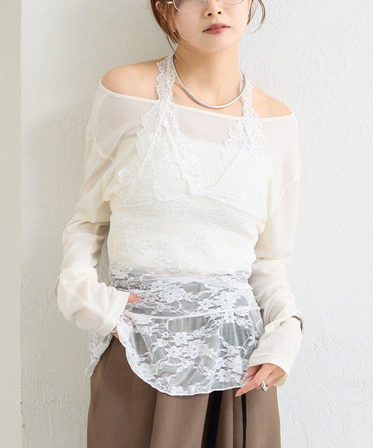Halter Lace Camisole Bustier