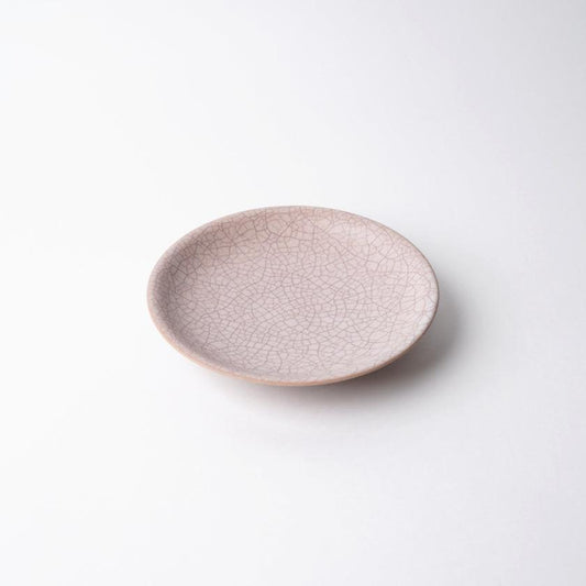 Hibiki Plate Round (S) Red | Kyo-yaki / Kiyomizu-yaki | fuuu