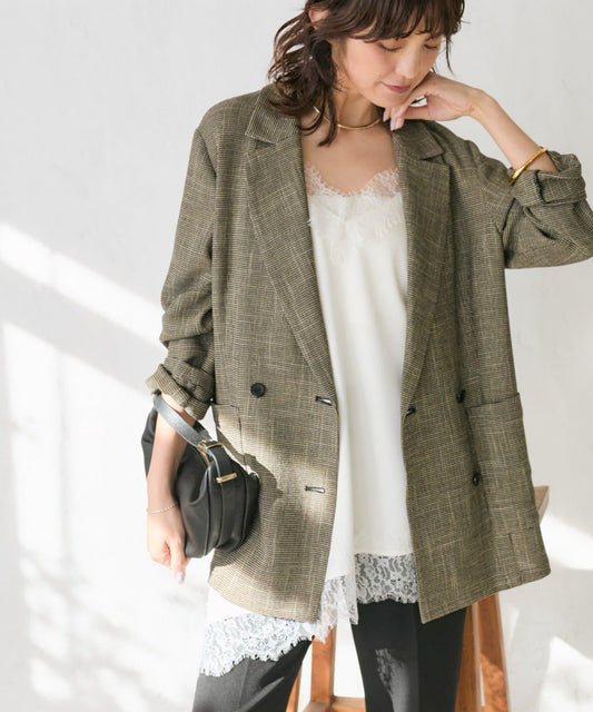 【minami Planning/New Color Added】Bias Hem Lace Camisole
