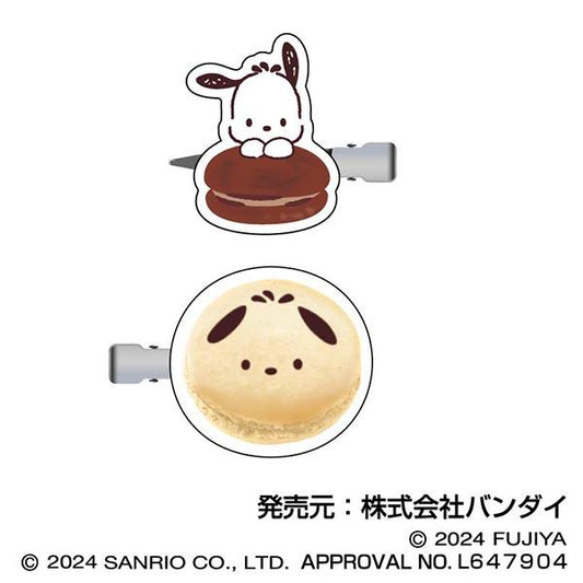 Sanrio Characters Macaron Hair Clip 04 Pochacco