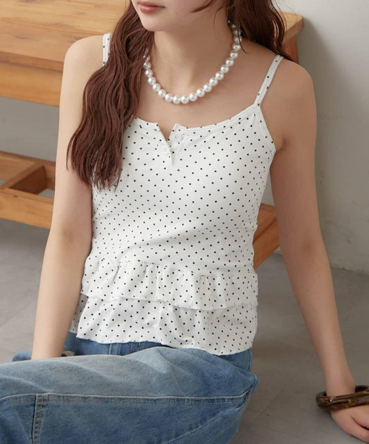 26AW Dotted Tiered Camisole