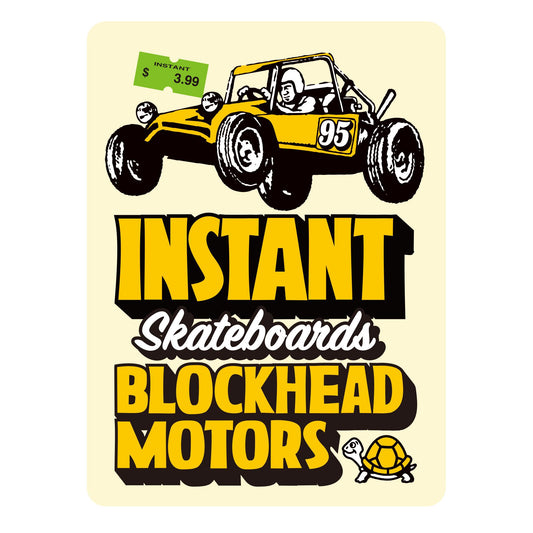 instant x BLOCKHEAD MOTORS Collaboration Sticker