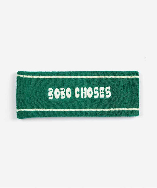 Green terry headband【KIDS】
