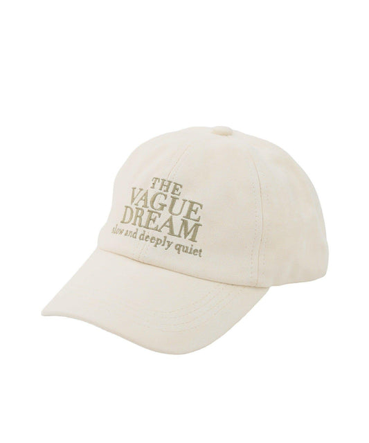 Suede-like Logo Embroidery Cap