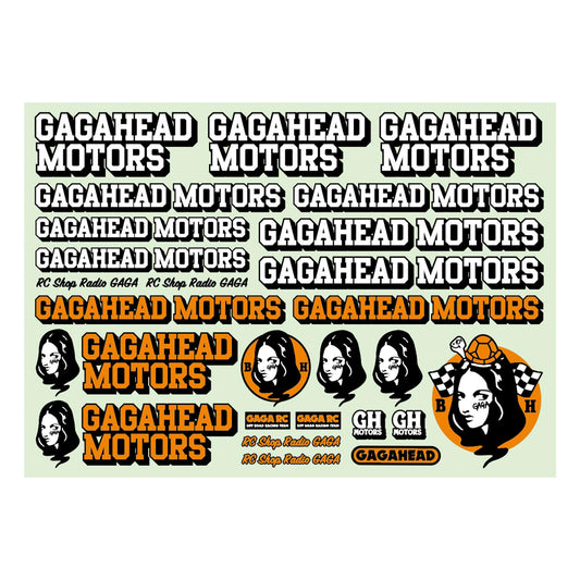 Radio GAGA x BLOCKHEAD MOTORS Collaboration Decal Sheet