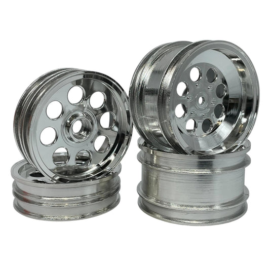 JC RACING PRODUCTS Wild One, Fox 2WD Wheel Set (4pc) (Silver) JC-0058-S