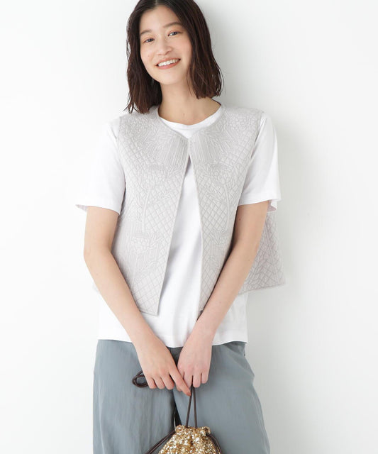 India Cotton Voile Quilting Gilet