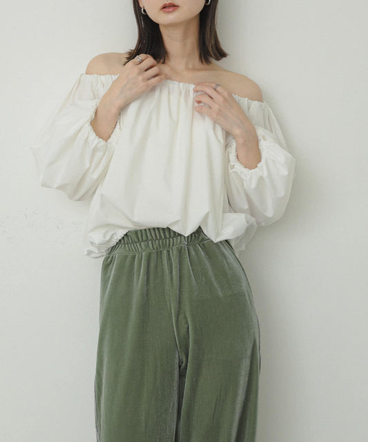 Balloon Off-Shoulder Blouse